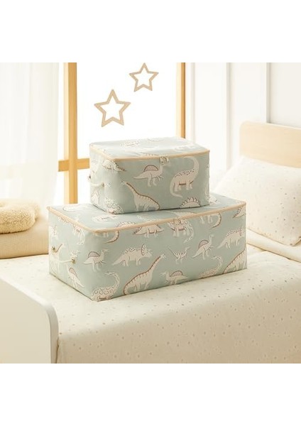 2&apos;li Çocuk Odası Dinozor Hurç Set 1 Adet 30 x 22 x 18/1 Adet 52 x 28 x 21 cm fiyatları