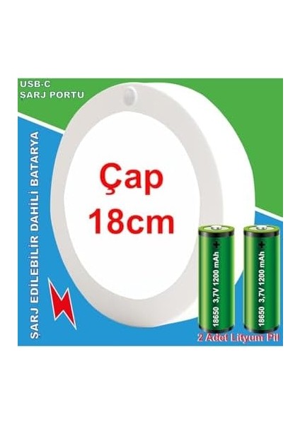 Şarjlı Hareket Sensörlü LED Aydınlatma / GT-CL05