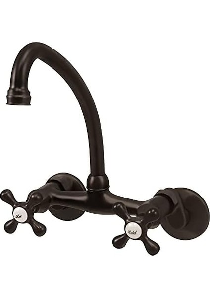 KS214ORB Magellan Duvara Monte Mutfak Musluğu, 16,5 Cm, Yağla Pürüzsüzleştirilmiş Bronz