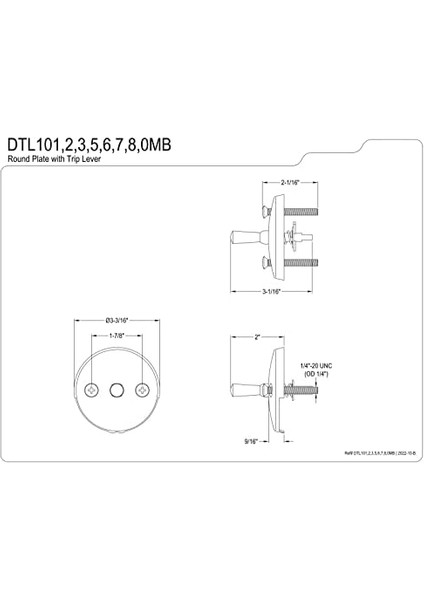 Pirinç Pirinç DTL101 DTL101 Overflow Plaka F-R Ausl-Sehebel Akım, Krom fiyatları