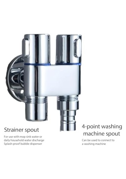 Çift Kontrollü Musluk, Bir Giriş ve Iki Çıkışlı Bakır Vana Muslukları, Çift Kontrollü Çamaşır Makinesi Tuvalet Musluğu, Duvara Monte Vana Bahçe Püskürtücü Musluk, Banyo, Mutfak Için modelleri