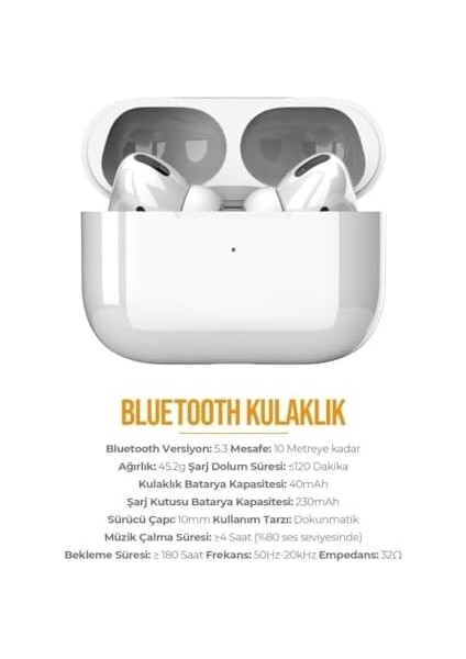 PD-BT113 3.nesil Bluetooth Kulaklık V5.3 - Beyaz (PD-BT113) fiyatları