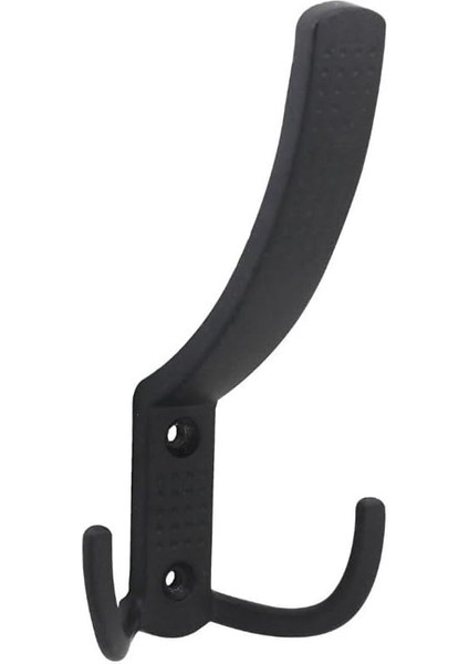 Askı Vestiyer Duvar Dolap Elbise Askısı Lüx Noktalı Siyah Metal Mobilya 4 Adet