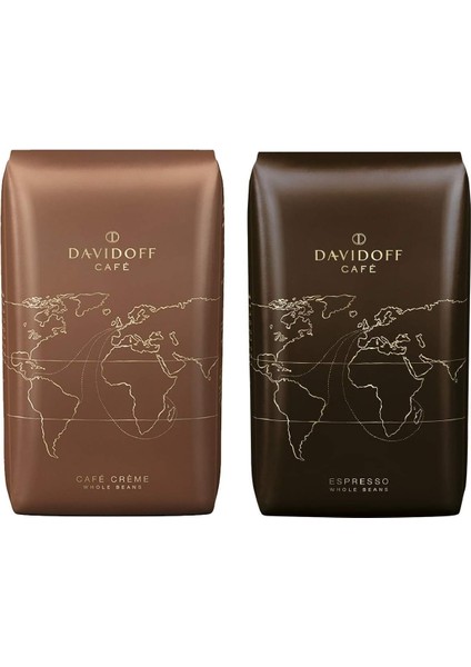 Davidoff Kahve Krem Çekirdek Kahve 500GR + Espresso Çekirdek Kahve 500GR