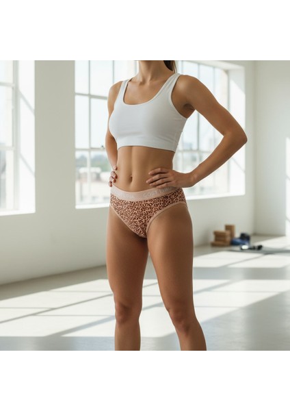 Gost Liria- Leopard Desenli Kadın Slip Külot