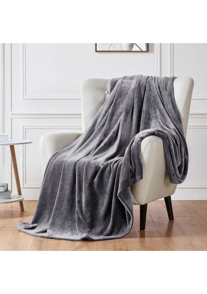 Polar Battaniye, 280GSM Süper Yumuşak Yatak Battaniyesi, Püsküllü Rahat Hafif Flanel Battaniye, Yatak, Koltuk, Seyahat ve Kamp Için (Koyu Gri, 200X230CM) fiyatları