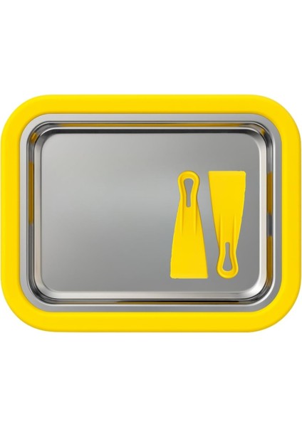 Ev Tipi Dondurma Yapma Kabı – Elektriksiz Rulo Dondurma Makinesi, Paslanmaz Çelik Soğutma Tavası ve Spatula Seti (Sarı)