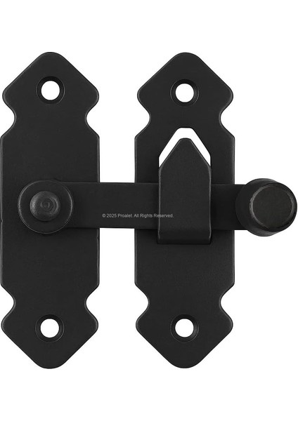 Fransız Kilidi, Metal Mandallı Kapı Kilidi, Sağlam Mekanizma, Bütçe Dostu Bağlantı Aparatı, Kolay Montajlı Pratik Kilit, Nostaljik Tasarım, Kapı, Mobilya, Dolap ve Pencere Kilidi, 180° (Siyah) fiyatları