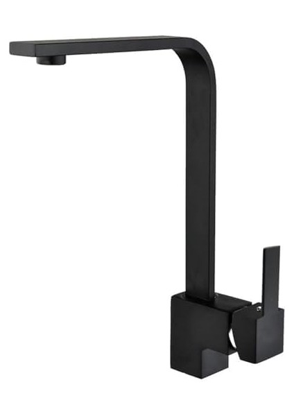 Siyah Mix Mutfak Eviye Batarya Soğuk Su Girişli