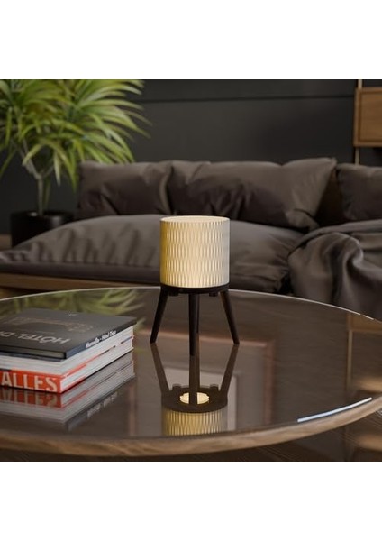 Modern Masa Lambası – Iskandinav Tasarım Renk Geçişli | Yatak Odası & Ofis Için Dekoratif Aydınlatma | E14 Duylu Minimalist Lamba