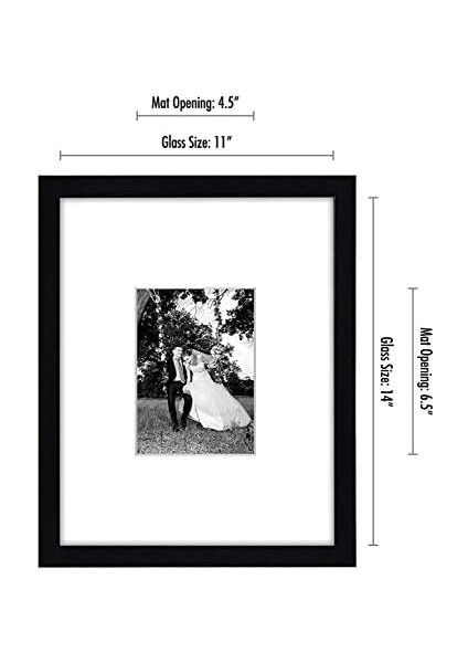 Americanflat 11X14 Siyah Resim Çerçevesi - 5x7 Mat ve 11X14 Mat Olmadan Görüntüler - Kırılmaya Dayanıklı Camlı Kompozit Ahşap - Duvar Için Yatay ve Dikey Formatlar fiyatları