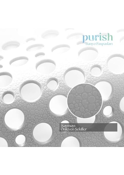 | Kaymaz Banyo Paspası | Beyaz | 66X36CM – Dikdörtgen Duş Matı, Küvet Paspası | Güçlü Vantuzlu, Su Tahliyeli, Yumuşak | Makinede Yıkanabilir | Kaydırmaz Zemin Matı modelleri