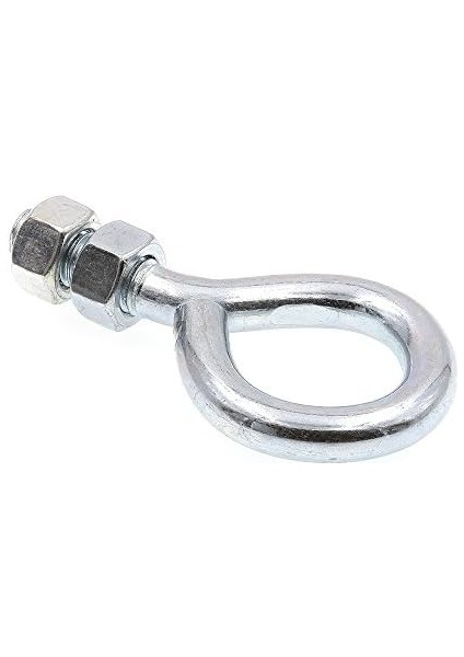 9066782 Somunlu Göz Cıvataları, 3/8"-16 x 2-1/2", Çinko Kaplama Çelik, 20&apos;li Paket