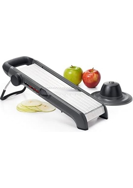 - Good Grips Profesyonel Meyve ve Sebze Dilimleme Aleti 2.0, Paslanmaz Çelik Bıçaklı, Pratik, Gri