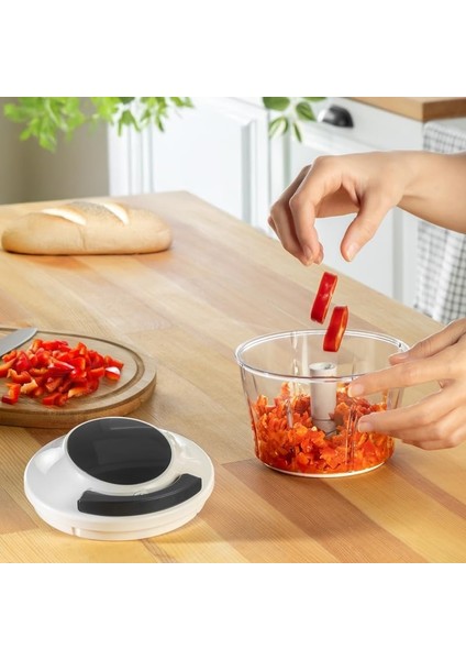 700 ml 3 Bıçaklı Ipli Rondo – Çekmeli Doğrayıcı, Hızlı ve Pratik Sebze Doğrama, Paslanmaz Çelik Bıçaklı, Ergonomik ve Kolay Kullanım Pp Plastik fiyatları