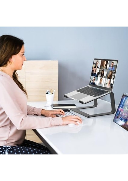 Gleyo Masaüstü Için Dizüstü Bilgisayar Standı Çıkarılabilir Alüminyum Bilgisayar Yükseltici Taşınabilir Dizüstü Bilgisayar Tutucu MacBook Air, Pro,, Hp, ve Tüm 10-16 Inç Dizüstü