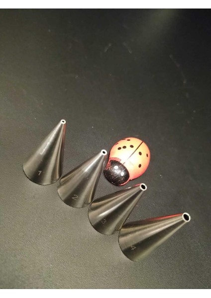 Giderioss 1-2 - 3-4 Numara Krema Sıkma Yazı Duy Uçları Paslanmaz Yazı Yazma Krema Sıkma Duy Uç Seti 3 Cm, Gümüş modelleri