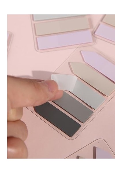 Ezoshop Sticky Notes Şeffaf Renkli Yapışkan Not Kağıtları Film Indeks (Renk 4)