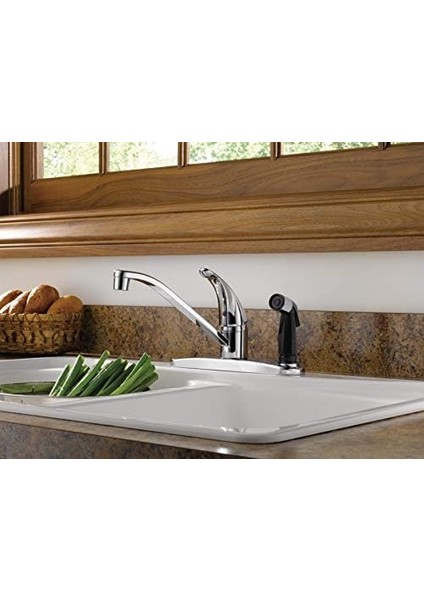 Entegre Yan Püskürtücülü Tek Kolu Evye Bataryası, Krom P114LF modelleri