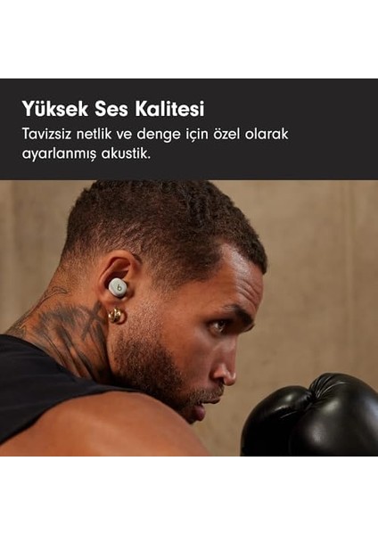 Solo Buds - Kablosuz Bluetooth Kulak Içi Kulaklık | 18 Saat Pil Ömrü | ve Uyumluluğu | Dahili Mikrofon - Fırtına Grisi