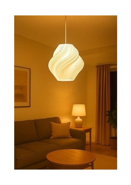 Modern Spiral Tasarım Avize – Dekoratif Tavan Lambası, Şık ve Dayanıklı Aydınlatma, Salon Yatak Odası, Mutfak, Ofis ve Iş Yerleri Için Uyumlu