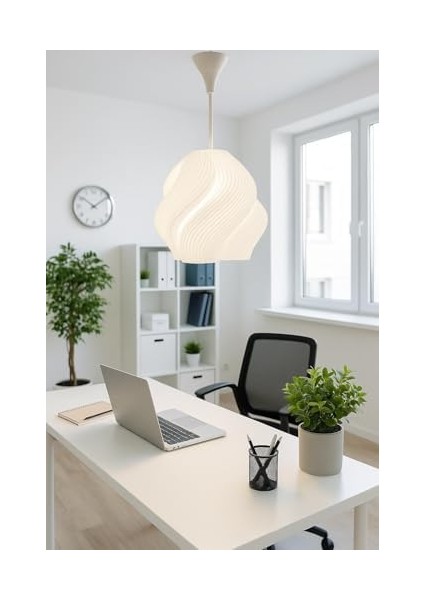 Modern Spiral Tasarım Avize – Dekoratif Tavan Lambası, Şık ve Dayanıklı Aydınlatma, Salon Yatak Odası, Mutfak, Ofis ve Iş Yerleri Için Uyumlu modelleri