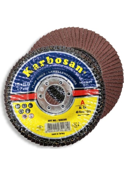 Flap Disk 115 mm 60 Kum Ao 10 Adet modelleri