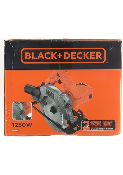 CS1250L-QS Daire Testere, Turuncu/siyah, 1250 W