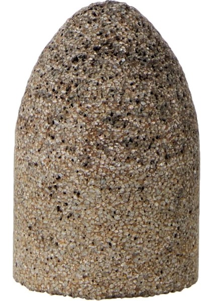 61829 Tip 16 Yuvarlak Burun Konisi, Alüminyum Oksit, 2 "çap x 3" Uzunluk, 5/8-11 Iplik, 18144 Rpm, 16 Grit