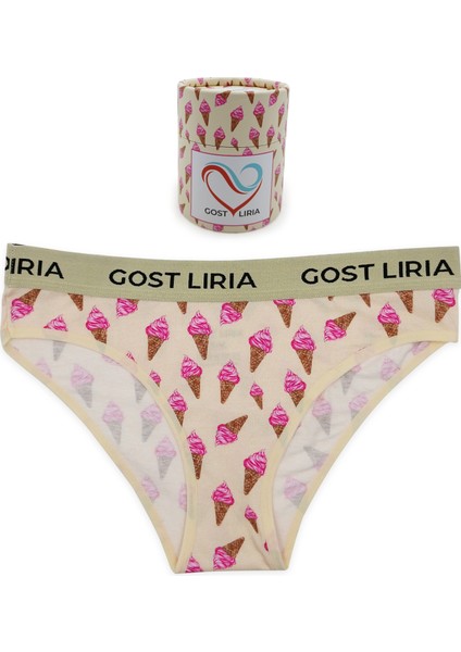 Gost Liria- Ice Cream Desenli Kadın Slip Külot