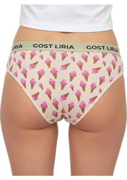 Gost Liria- Ice Cream Desenli Kadın Slip Külot fırsatları