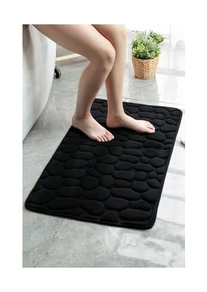 Hafızalı Köpük Kaymaz Banyo Paspası Su Geçirmez Yumuşak Zemin Matı 40X60 cm Banyo Aksesuarı