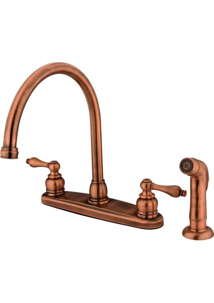 KB726ALSP 8 " Mutfak Bataryası, Antik Bakır fiyatları