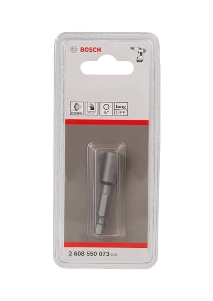 Professional Steckschlüssel Für Sechskantschrauben (Schlüsselweite: 1/4", Länge: 50 Mm)