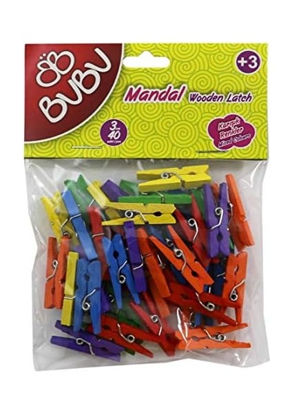 Mandal 3cm 40&apos;lı Renkli fiyatları