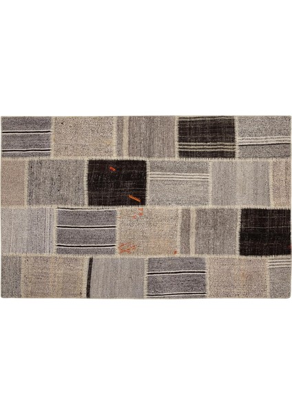 Lima Gri Krem Patchwork Halı 120X180 modelleri