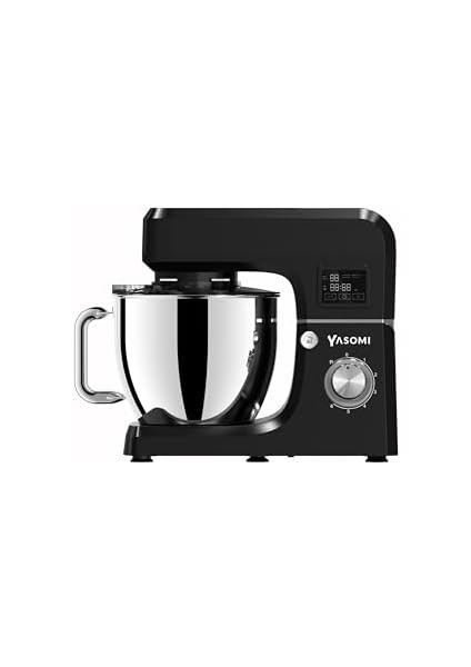 1511BML LED Ekranlı Kıyma Çekme Aparatlı Stand Mikser Mutfak Şefi (Siyah)