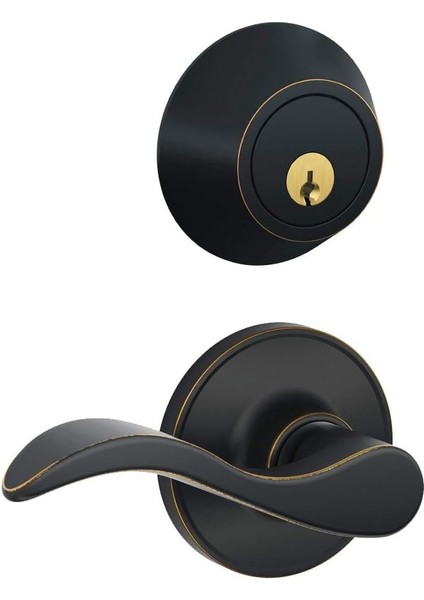 JC60 V Sev 716 Tek Silindir Anahtarlı Giriş Kilidi Sürgüsü, Eskitilmiş Bronz fiyatları