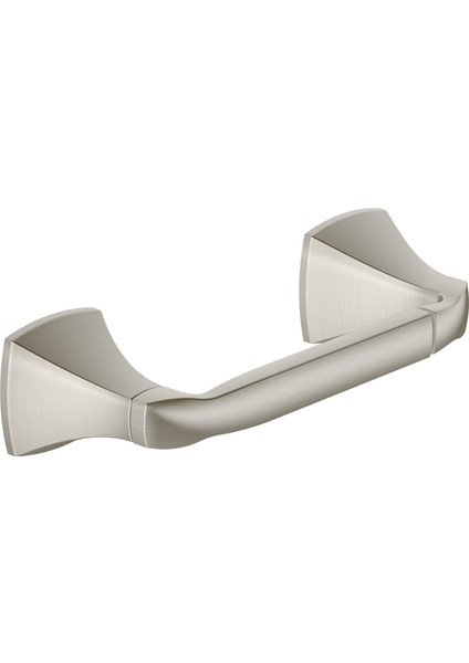 Voss Fırçalanmış Nikel Döner Tuvalet Kağıdı Tutacağı, Duvara Monte Çift Direkli Tuvalet Kağıdı Tutacağı, YB5108BN 34 x 7,7 x 12,5 cm