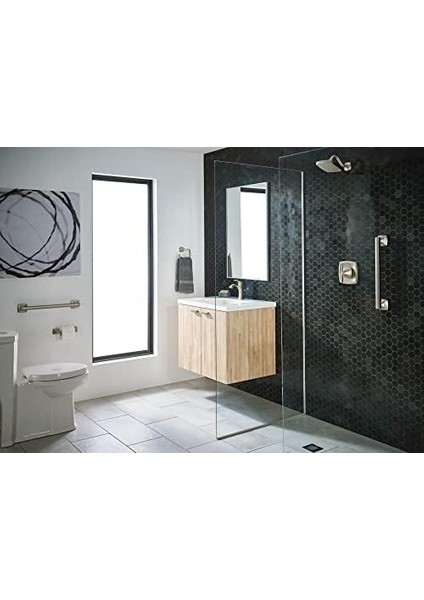 Voss Fırçalanmış Nikel Döner Tuvalet Kağıdı Tutacağı, Duvara Monte Çift Direkli Tuvalet Kağıdı Tutacağı, YB5108BN 34 x 7,7 x 12,5 cm modelleri