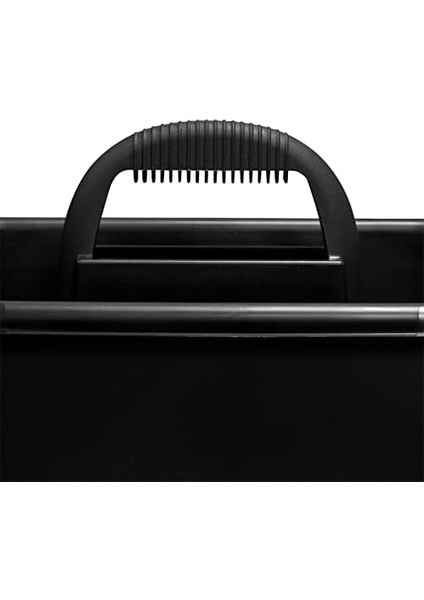 09185 Plastik Taşıma Aleti ve Tedarik Saplı Temizleme Kutusu, 45,7 cm x 38,7 cm x 30,4 Cm, Siyah