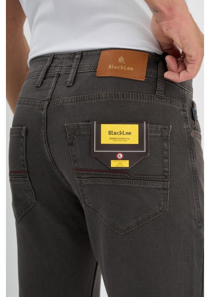 Erkek Regular Fit Rahat Kesim Esnek Likralı Örme Jeans