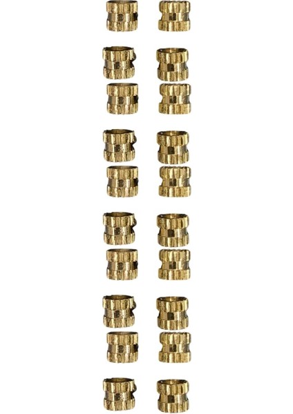 Pirinç Insert M2 3D Insert Sıcak Geçme Insert Iç Somun 50 Adet