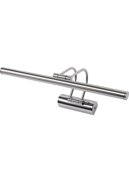 Krom Kasa LED Flüt Aplik | 6W | 3200K Gün Işığı | 35CM | Duvar Tipi Ayna/tablo/resim/banyo Üstü Dekoratif Işık | IP20 Iç Mekan Kullanım