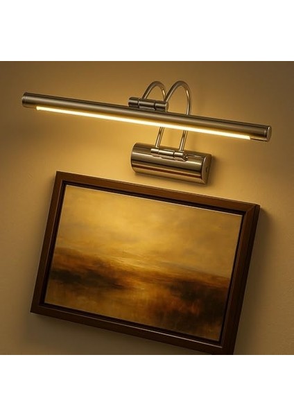Krom Kasa LED Flüt Aplik | 6W | 3200K Gün Işığı | 35CM | Duvar Tipi Ayna/tablo/resim/banyo Üstü Dekoratif Işık | IP20 Iç Mekan Kullanım fiyatları