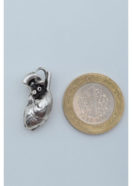 Kalp Gümüş Kaplama Örme Zincir Kolye fırsatları