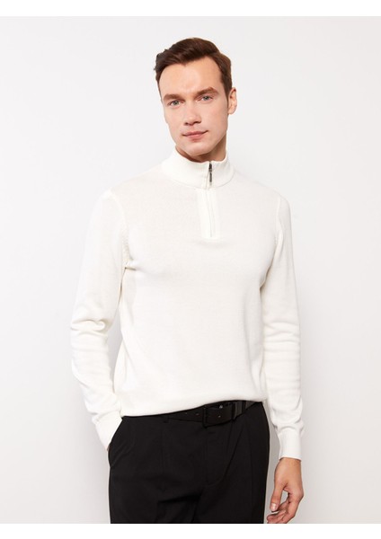 Yeni Sezon Dik Yaka Uzun Kollu Erkek Triko Kazak