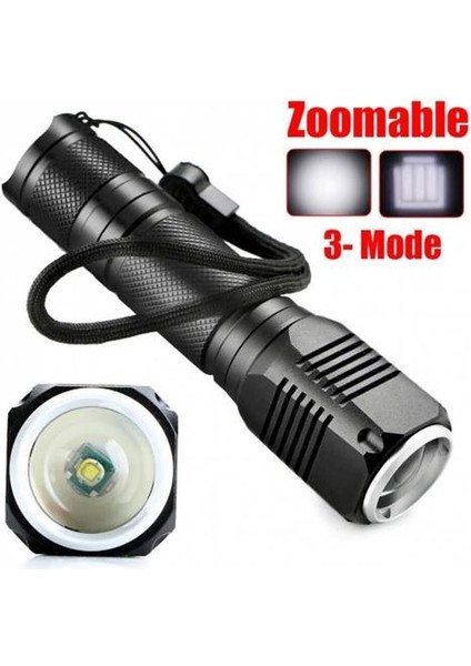 F.b.ı F-82 T6 LED Zoomlu 2000 Işık Şarjlı El Feneri modelleri