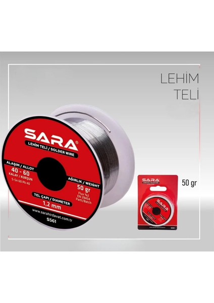 Profesyonel Lehim Havya Teli 12 mm 50 Gram
