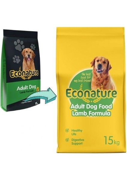 Kuzu Etli Yetişkin Köpek Maması 15 kg